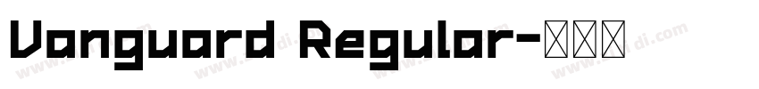 Vanguard Regular字体转换